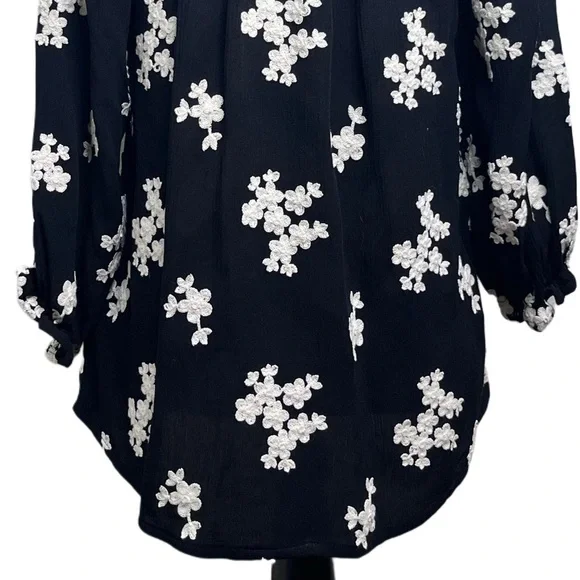 Soft Surrounding Boho Floral Embroidered Sz S Tunic Top - Picture 5 of 11